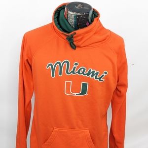 Stadium Athletic Orange Miami Hurricanes Big Logo Pullover Youth Size XL